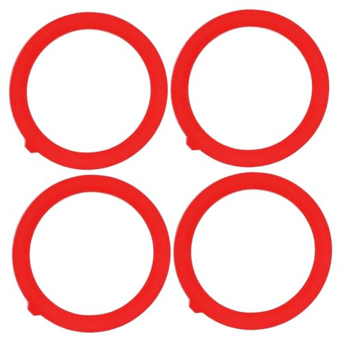 WATIIFUFU 4pcs Flush Valve Seal Toilet Tank Gasket Seal Silicone Toilet Water Tank Parts for Bathroom