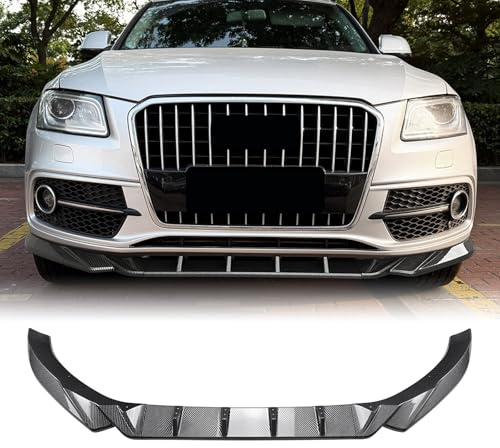 Frontstoßstange Spoiler Lippe Splitter Karosserie-Kit für Audi Q5 8R SQ5 2013-2016 Schwarz
