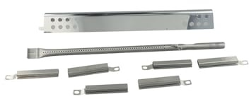 FACAIIO Edelstahl BBQ Brenner Tube Kit für Charbroil Performance Gasgrill 202 SS Teleskop 5-9 Zoll für Modelle 463673517 463376017
