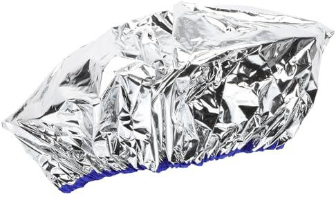 Kreative Haarbehandlungshaube Silber aus Aluminiumfolie für Sauna
