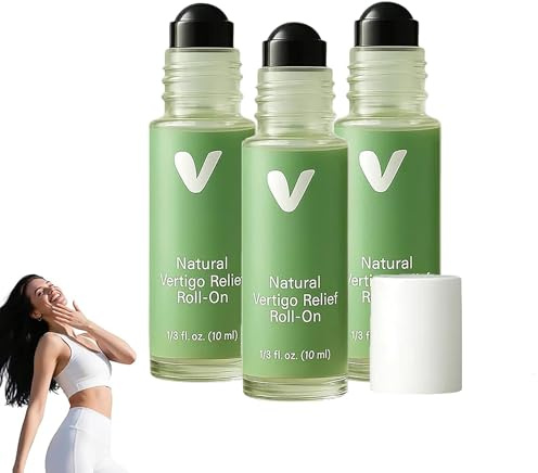 Anti-Schwindel Roll-On, Natürlicher Roll-On Gegen Schwindel und Übelkeit, Bringt Ihren Körper auf Natürliche Weise wieder Ins Gleichgewicht, Schnell Wirkende ätherische Öle, Für Unterwegs (3PC)