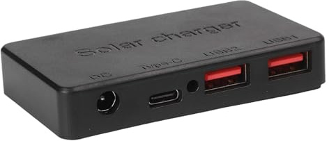 Régulateur de tension de charge solaire USB-C PD 100 W avec 5 niveaux de sortie pour batteries 12 V et stations d'alimentation portables