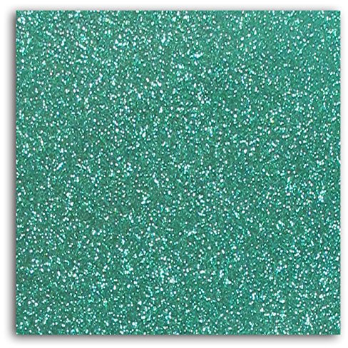 Draeger by Toga - Feuille thermocollante - Flocage pailleté Vert Jade - 21 x 30,5 cm