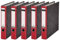 Leitz hochwertiger Ordner 180°, schmal | 5er Pack, rot, 1