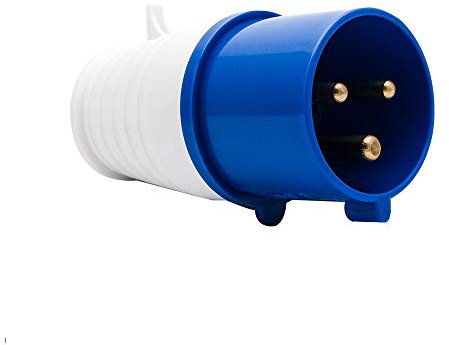 Presa industriale blu e prese MASO 16A 220V IP44 a 3 pin, presa industriale e presa a muro impermeabile IP44 presa connettore 2P + terra maschio/femmina (#013)