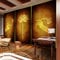 Bergamotte Lotus Wallpaper Thailand Thai Schönheitssalon Buddha Hall Wandbild Südostasiatischen Stil Dekorative Buddhismus Zen Wall fototapete 3D Tapete effekt Vlies wandbild Schlafzimmer-300cm×210cm