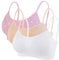 Litthing Women Sports Bra Seamless Comfort Bras Padded Ladies Tops Adjustable Strap Bralettes Vest Style Athletic Wireless Wrap Chest Crop Top for Yoga Fitness Exercise