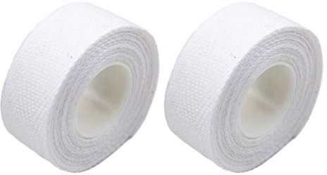 2X Lenkerband Tressostar 90 Textil Weiß Velox Bartape Fahrrad Baumwolle besonders Stark und selbstklebend, 2cm breit, 260cm lang, auch für E-Bike