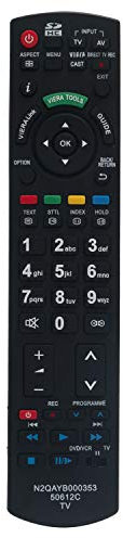 Vinabty N2QAYB000353 - Telecomando sostitutivo per TV Panasonic TX-L37U2E TX-L37U3B TX-L37U3E TX-L42E3B TX-L42E3E TX-L42S20E TX-L42U2B TX-L42U2E TX-L42U2L TX-L42U3B L42U3 E TX-LF32S20 TX-LF37S20.