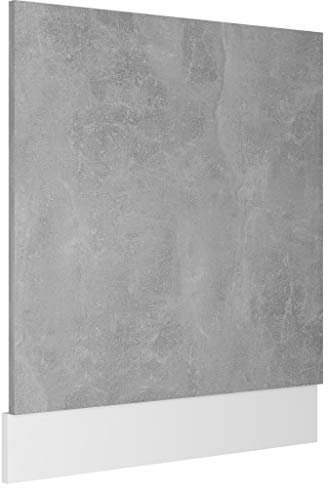 vidaXL Pannello Lavastoviglie Grigio Cemento 59,5x3x67 cm Multistrato