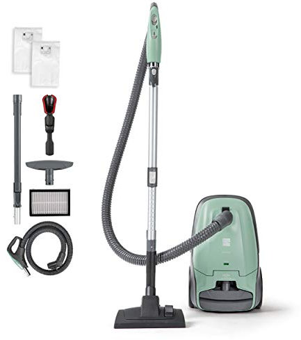 Kenmore BC2005, pet Friendly Lightweight Bagged Canister Vacuum Cleaner with Extended telescoping Wand, HEPA Filter, Retractable Cord, and 2 Cleaning Tools, Green