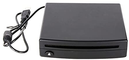 iSpchen Autoradio Lettore CD/DVD esterno Interfaccia stereo Android Connessione USB Car Home (Nero)