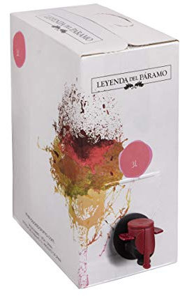 Bag in Box 6L Vino Blanco - Leyenda del Páramo - (Equivalente a 8 Botellas de 750 ml) - 2 Cajas de3L de Vino Blanco - Con grifo para servirlo cómodamente.