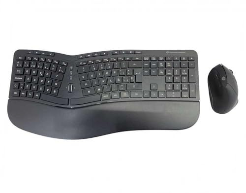 Conceptronic ORAZIO02ES Ergo Wireless Ergonomic Keyboard and Vertical Mouse Set Spanish