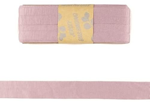 Viskose-Schrägbänder-Uni-ca. 20 mm Breite x 3 Meter Länge-48 Farben (Dawn Pink-187130)