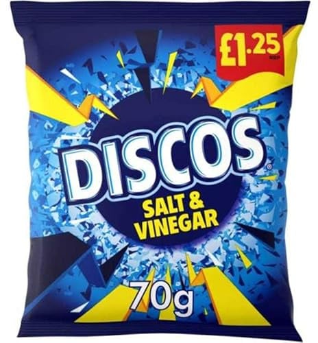 KP Discos Salt & Vinegar Flavour 70g - Box of 16 (Price Marked)
