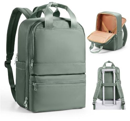 wepadre Reiserucksack für Damen und Herren, Handgepäck-Rucksack für Reiserucksack, Handgepäck zugelassen, Olivgrün, Standard, Reiserucksack