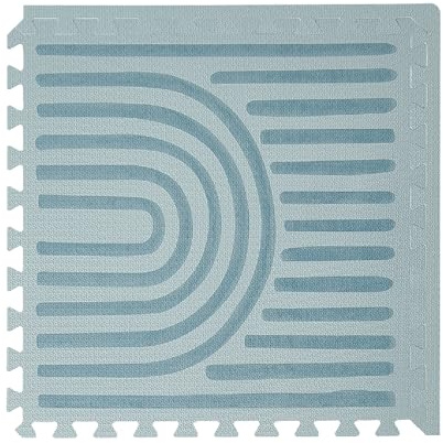 Toddlekind Puzzlematte Kinder, 6-Tlg. Inkl. Rand – Baby-Puzzlematten & Puzzle Bodenmatte, Ungiftige Schaumstoff-Spielmatten Für Bauchzeit Und Krabbeln, 60 × 60 cm Je Teil, Gesamtfläche: 120 x 180 cm