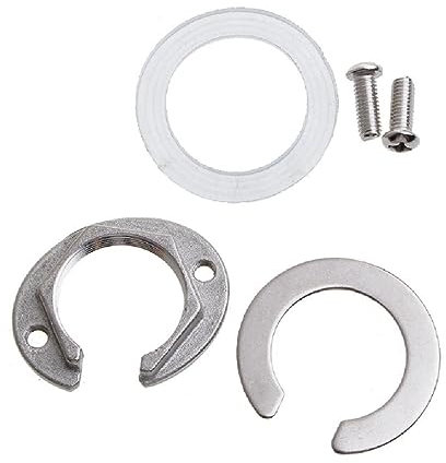 Abcsweet 32 mm/1 26 pouces en cuivre/acier inoxydable Robinet de fixation Kit de fixation pour robinet d'évier de cuisine avec écrou anti-desserrage type C