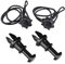 2/4 piezas for maletero, paquete, estante, correa, clips de cuerda, bandeja, colgador de cuerda, gancho de pivote, compatible con Volkswagen GOLF 5 Mk6, compatible con Tiguan Polo UP T-CROS ( Color :