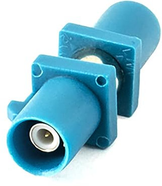 AMPIRE CAB-FAK-MM FAKRA Adapter, Stecker auf Stecker, wasserblau