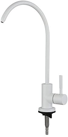 Grifo Cocina Fregadero con Osmosis, Grifo Agua Fria De Una Sola Manija, Grifo Osmosis Inversa G1/4,Blanco