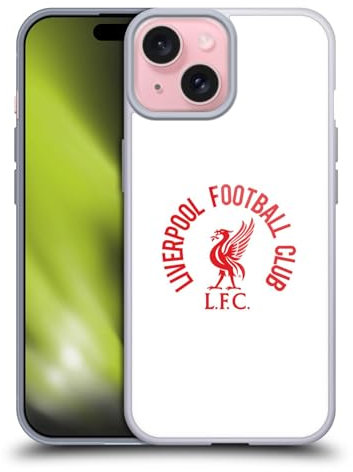 Head Case Designs Offizielle Liverpool Football Club LFC Rot Und Weiss Liver Bird Soft Gel Handyhülle Hülle kompatibel mit Apple iPhone 15