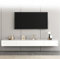 Lowboard Hängend TV Schrank Holz Fernseher Tisch Modern TV Board Mit Schubladen Fernsehschrank TV Möbel Wohnzimmer (Color : Wit, Size : 160cm)