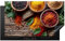 KitchenYeah© Protège Plaque Induction 91x52 cm Kitchen Gadget Deco Cuisine Protection Pour Plan De Travail Cuisson Protégé Herbes - Texture du bois - Cuisine - Épices - 91x52 cm