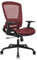 ELABEST Bürostuhl aus Netzstoff, ergonomischer Computer-Schreibtischstuhl, stabiler Arbeitsstuhl, verstellbare Lendenwirbelstütze und Armlehnen, Kippfunktion, bequemer breiter Sitz, Drehstuhl für