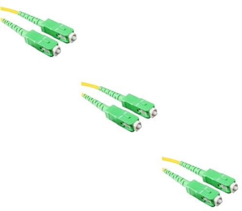 Housoutil 3St LWL-Patchkabel messgerät gaussmeter mm PVC-Kabelmantel Daten Center Telekommunikation -Adapter Single-Core-LWL-Jumper gd Glasfaserkabelnetz Einzelprozessor Faser-Jumper Zopf