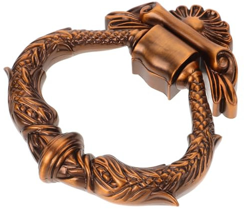 Artibetter Aldaba De Puerta Retro Aldaba De Puerta De Repuesto De Entrada Decoración De Hogar Elegante Fabricada Zinc Exterior De Casa De Entrada Individual