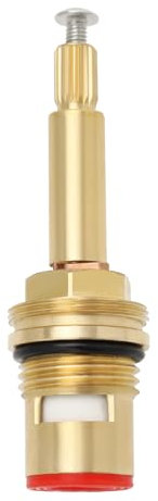 LT Easiyl BSP 1,27 cm Rotguss-Dusch-/Badewannenarmatur-Ventilkartusche, Vierteldrehung, 20 Teet, Keramik-Wasserhahn-Kartusche für Küche, Badezimmer, Waschräume (gegen den Uhrzeigersinn zum Öffnen)