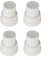 Entgoinggo 4pcs Fußbodenheizung Wasserverteiler Handrad Schalter M30x1,5 Kunststoff Manuelle Bedienung Weiß