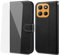 NP-Caser Case for Motorola Moto G15 - Premium Leather Folio Flip Cover | Magnetic Closure | Kickstand | Money and Card Holder Wallet | Compatible with Motorola G15 case Black