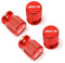 Reifenventilkappen Für Mazda MX5 MX-5 ND RF Miata Auto Dekor Airdust wasserdichte Auto Rad Reifen Ventil Kappen Reifen Vorbau Abdeckungen Airdust wasserdicht 4 Stücke(Red)