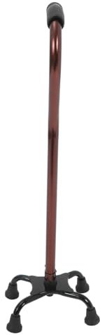 TOVINANNA Aluminium Gehstock Mit Vier Beinen Höhenverstellbar Und Rutschfester Gummibasis Stabil Und Sicher Für Senioren Und Menschen Mit Behinderungen Für Mobilitätshilfen