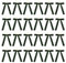 PATIKIL Velvet Bows, 24 Pcs Velvet Ornaments Ribbon Gift Bows Vintage Wreath Bow for Christmas Tree Wedding Birthday Parties Decor, Dark Green (1 Width, 5x7 Inch)