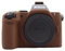 Rieibi Z50II Case, Frosted Silicone Protective case for Nikon Z50II Mirrorless Camera,Fullbody Lightweight Nikon Z50 II camera Cover（Cover Only）-Coffee