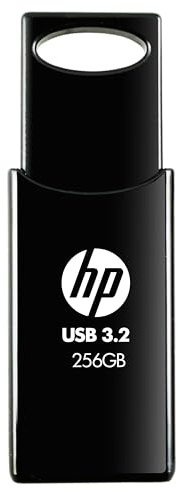 HP 712w USB 3.2 Gen 1 Flash Drive 256GB, schwarz, bis zu 120 MB/s Lesegeschwindigkeit