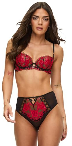 Ann Summers Endless Attraction High Waist Brazilian Black/Red
