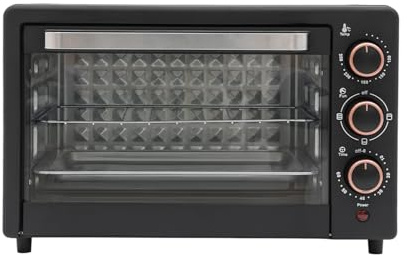 TFGXUE 22 L Mini Backofen, 1000W Ofen & Grill Elektrisch, Tischbackofen Platzsparend, Hähnchengrill, Tischofen Dropdown-Tür, Temperaturbereich 120-250°C, 42x25x37 cm