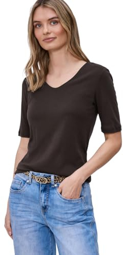 Damen Basic T-Shirt mit blickdichter Front