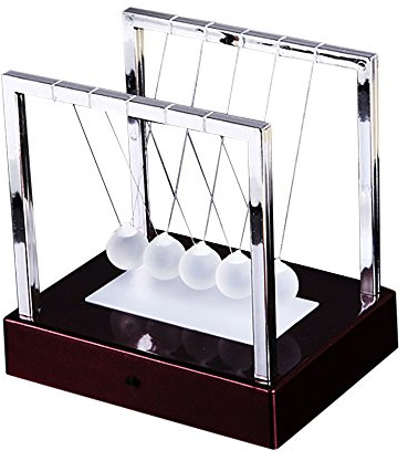 Toys Light Energy Cradle Home Science Newtons Home Up Education (Red, One Size)