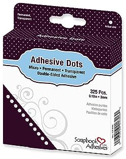 Scrapbook Adhesives Micro by 3L Klebepunkte Duerhaft, Kunststoff, Clear, 325