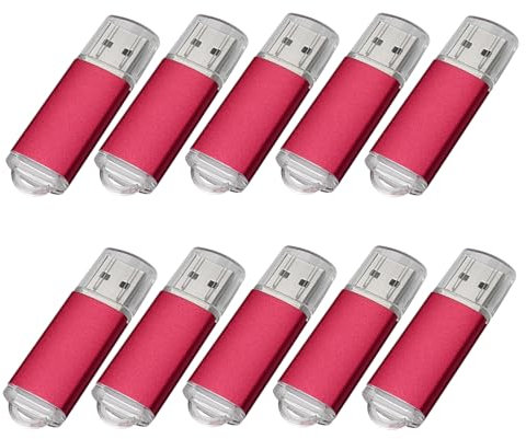 Yaxiny USB 2.0 Flash Drive 512MB Red Pack of 10