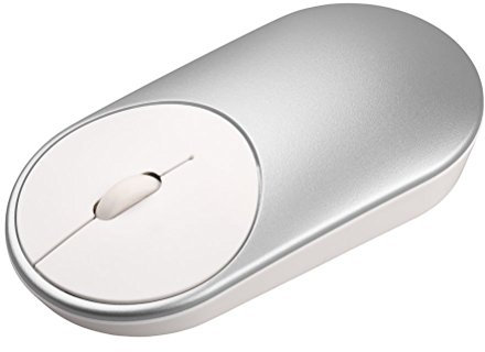 Mouse senza fili Silent Click Key per Apple MacBook Pro o Air, Windows 7/8/9/10 XP, Android, imac (argento)