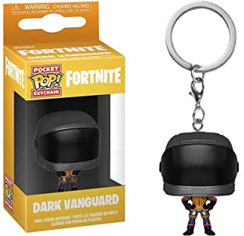 Funko Fortnite Llavero con Anilla Dark Vanguard Pocket Pop! 4cm