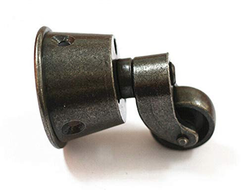 3,8 cm massive Messingrolle im Vintage-Stil, runde Rolle in Lenkrolle für Möbel, bronzefarben