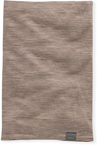 MERIWOOL Halswärmer Gaiter für Damen und Herren, 100% Merinowolle, Skiwolle - Beige - Eine Größe passt meistens